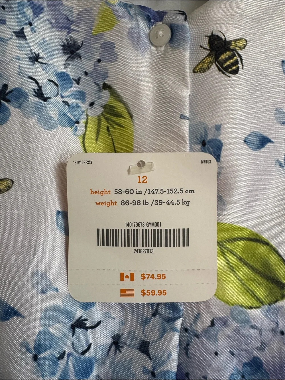 NWT Gymboree Floral Formal Dress Girls Size 12
